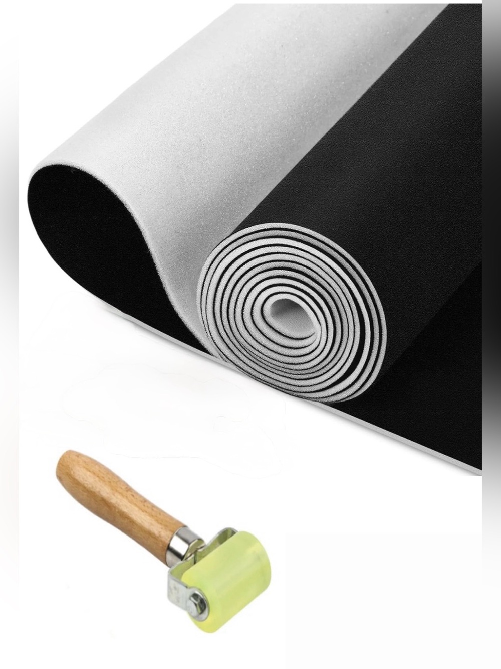 Car Headliner Foam Backing Fabric Roof Lining Repair Kit 60x98+ Roll + Knife New
